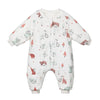 Gigoteuse hiver avec motifs animaux pastel et arbres minimalistes - Bébé Lova