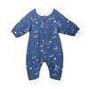Gigoteuse hiver bleue avec motifs espace et étoiles pour enfant - Bébé Lova