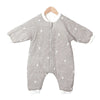 Gigoteuse hiver grise avec motifs étoiles et montgolfières blanches - Bébé Lova