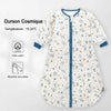 Gigoteuse gaze de coton motif Space Bear ourson astronaute et étoiles - Bébé Lova