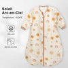 Gigoteuse gaze de coton motif Sunshine Rainbow soleils et arcs-en-ciel - Bébé Lova