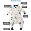 Gigoteuse hiver bébé avec double zip, manches amovibles et pieds coupe-vent - Bébé Lova