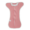 Gigoteuse mains levées anti-choc en coton rose doux avec fermeture zippée - Bébé Lova