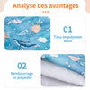 Analyse des matériaux de la gigoteuse bébé avec tissu doux et rembourrage polyester - Bébé Lova