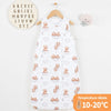 Gigoteuse évolutive bébé motif oursons sur nuages avec température idéale 10-20°C - Bébé Lova