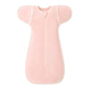 Gigoteuse swaddle bébé rose unie en coton avec manches ajustables pour nouveau-né - Bébé Lova