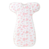 Gigoteuse swaddle blanche avec motifs taches roses pour bébé fille - Bébé Lova