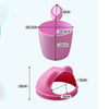Dimensions du gobelet de bain bébé anti-larmes avec bec perforé - Bébé Lova