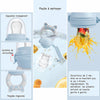 Grignoteur pour bébé facile à nettoyer avec capuchon transparent, système de verrouillage et poignée mignonne, tétine à ouvertures de 2 mm - Bébé Lova
