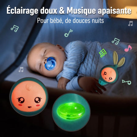 Hochet musical lumineux apaisant pour accompagner le sommeil de bébé la nuit - Bébé Lova