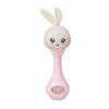 Hochet musical rose tendre avec anneau de dentition pour bébé - Bébé Lova