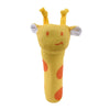 Hochet bébé en forme de girafe jaune avec texture douce et design ludique - Bébé Lova