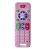 Télécommande éducative sensorielle rose en silicone pour bébé vue de face - Bébé Lova
