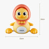 Dimensions du jouet canard musical lumineux MusicDuck BébéLova pour bébé - Bébé Lova