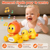 Jouet canard lumineux MusicDuck BébéLova pour le tummy time et l’éveil moteur - Bébé Lova