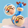 Jouet culbuteur bébé avec billes colorées manipulables pour stimulation sensorielle et coordination - Bébé Lova