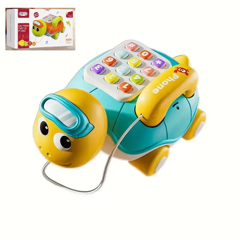Téléphone tortue musical bleu pour bébé TurtlePiano - Bébé Lova