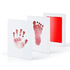 Kit d'empreintes bébé rouge avec cartes d'empreintes main et pied et tampon encreur sans contact - Bébé Lova