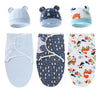 Collection de gigoteuses d’emmaillotage avec bonnets assortis pour nouveau-né - Bébé Lova