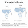 Guide des dimensions de la gigoteuse rose avec bonnet pour bébé de 0 à 3 mois et de 3 à 6 mois - Bébé Lova