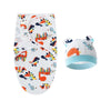 Gigoteuse bébé motif dinosaures colorés avec bonnet assorti - Bébé Lova