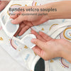 Fermeture velcro souple pour ajuster facilement la gigoteuse d’emmaillotage - Bébé Lova