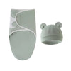 Gigoteuse vert sauge avec bonnet assorti pour bébé de 0 à 3 mois - Bébé Lova