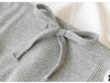 PlusLegging détail cordon noeud gris clair tricot côtelé maternité - Bébé Lova