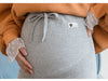 PlusLegging détail ventre gris clair cordon nouée pull orange dentelle - Bébé Lova