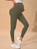 MaterniLegging legging vert army profil beige taille haute maternité sport - Bébé Lova