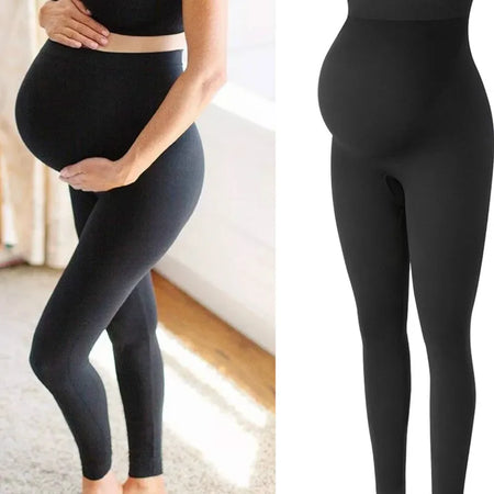 Legging YogaPants noir maternité taille haute yoga grossesse présentation - Bébé Lova