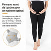 Infographie YogaPants panneau avant soutien ventre couverture maternité optimal - Bébé Lova