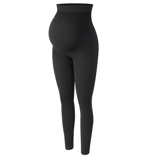 YogaPants legging noir vue plat bandeau taille haute maternité - Bébé Lova