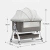 Lit bébé SilentCrib dimensions 92x55cm hauteur 71 83cm moustiquaire - Bébé Lova