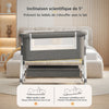 Lit bébé SilentCrib inclinaison 5 degrés anti-étouffement lait sécurité - Bébé Lova