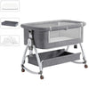 Lit bébé SilentCrib gris foncé accessoires matelas plateau moustiquaire - Bébé Lova
