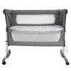 Berceau cododo ouvert sur le côté avec matelas imprimé et structure blanche - Bébé Lova