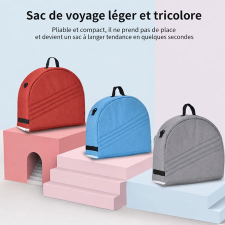 Sac de voyage compact transformable en lit bébé pliable avec moustiquaire - Bébé Lova