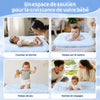 Illustration des différentes utilisations du nid bébé pliable pour dormir et jouer - Bébé Lova