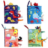 Livre tissu animal ClothBook mobile poussette hochet 0-36 mois animaux - Bébé Lova