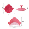 Dimensions détaillées du peigne et de la brosse silicone pour soins du cuir chevelu bébé - Bébé Lova