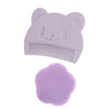 Lot peigne et brosse silicone couleur lavande pour le soin quotidien des nourrissons - Bébé Lova