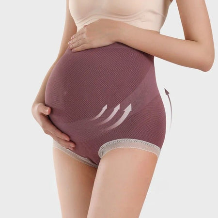 Culotte maternité AdjustPanties rose maintien ventre taille haute soutien grossesse - Bébé Lova
