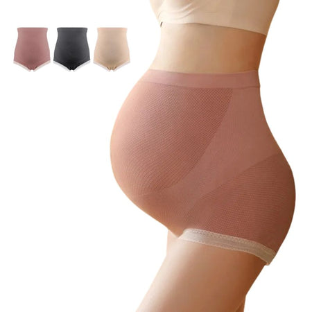 Lot 3 AdjustPanties culottes ajustables rose noir nude maternité taille haute - Bébé Lova
