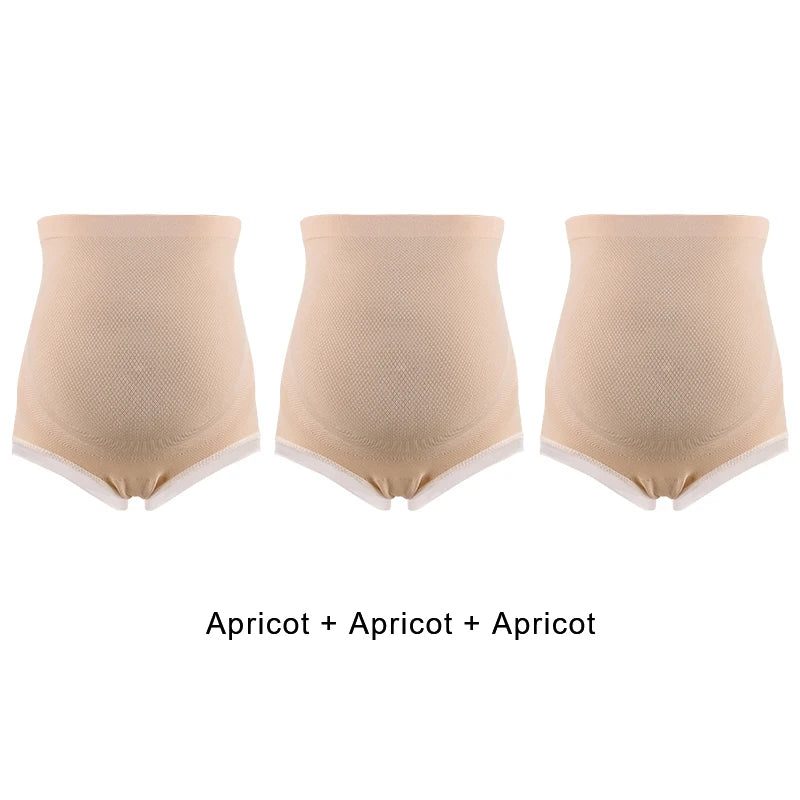 AdjustPanties lot 3 culottes Apricot monochrome maternité taille haute - Bébé Lova