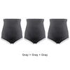 AdjustPanties lot 3 culottes Gray monochrome maternité taille haute grossesse - Bébé Lova
