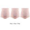 AdjustPanties lot 3 culottes Pink monochrome maternité taille haute grossesse - Bébé Lova