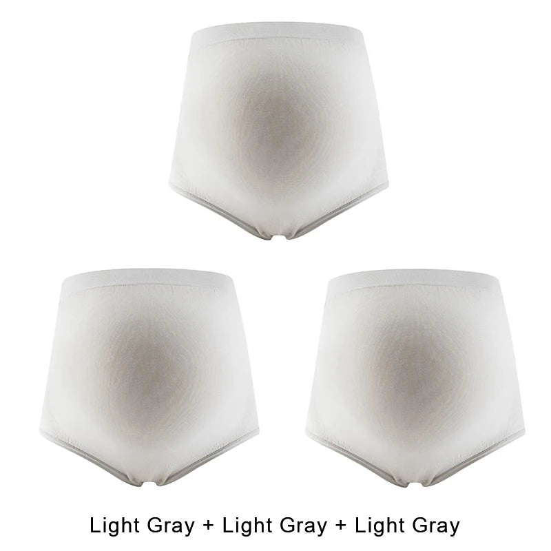 MamaPanties trio Light Gray monochrome lot 3 culottes maternité - Bébé Lova