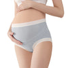 BreathPanties culotte gris bleu côtelée taille haute respirante grossesse - Bébé Lova