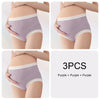 BreathPanties trio Purple monochrome maternité respirante taille haute grossesse - Bébé Lova